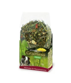 JR FARM Kleintierfutter Grainless Herbs Meerschweinchen, 400g