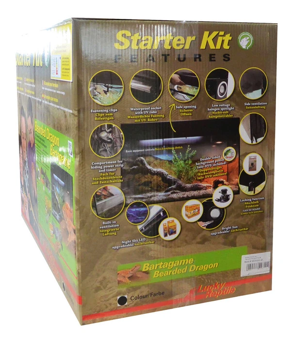 Lucky Reptile Starter Kit Komplettset Bartagame, Ca. B80/H52/T40 Cm – Bild 10