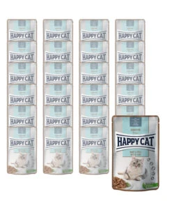 Happy Cat Nassfutter Für Katzen Sensitive Haut & Fell, 24 X 85 G