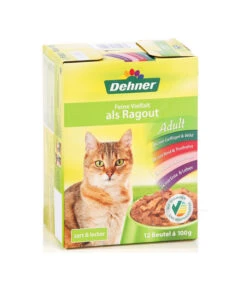 Dehner Nassfutter Für Katzen Feine Vielfalt Als Ragout Adult, 12 X 100 G